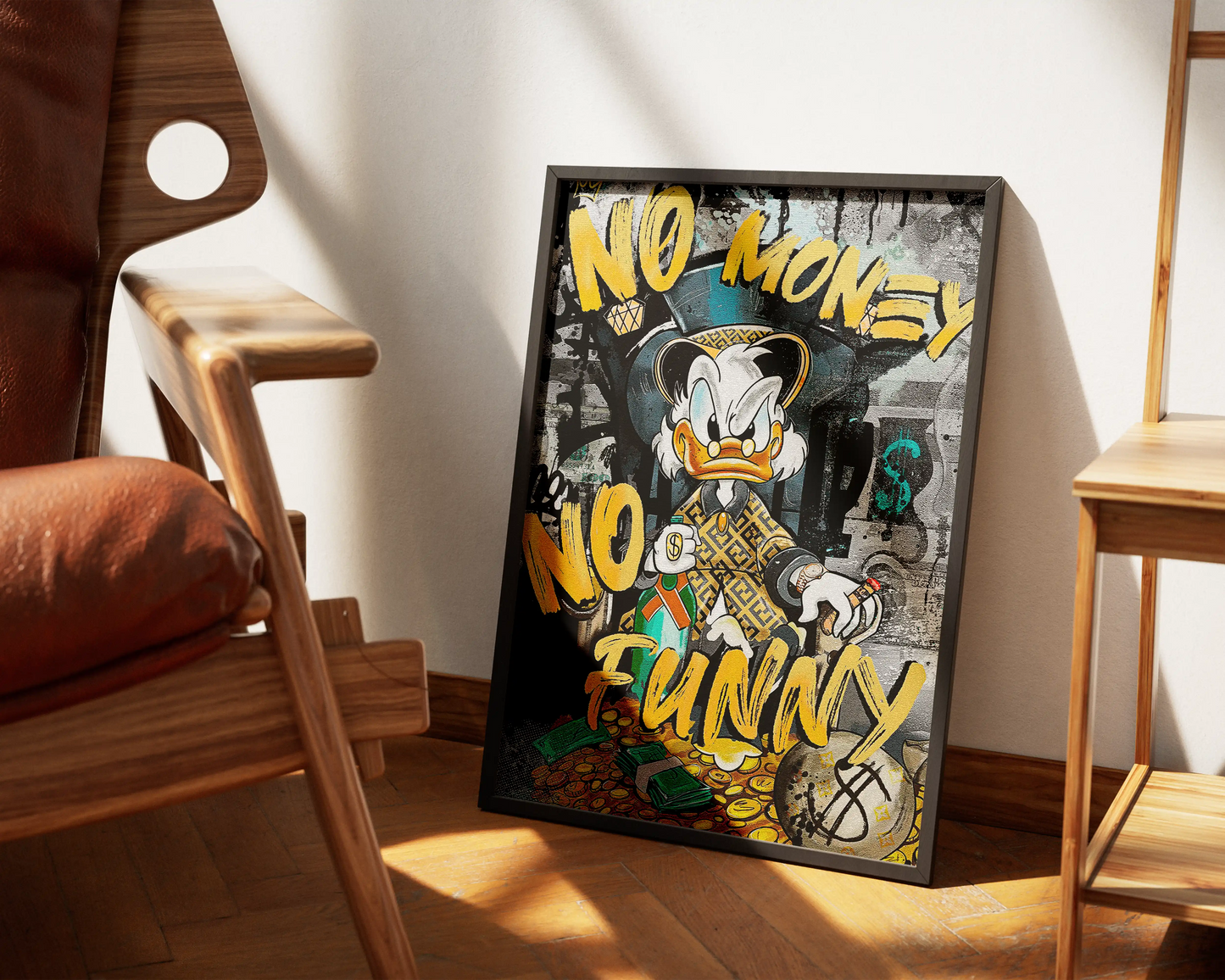 Donald No Money No Funny Luxury Poster