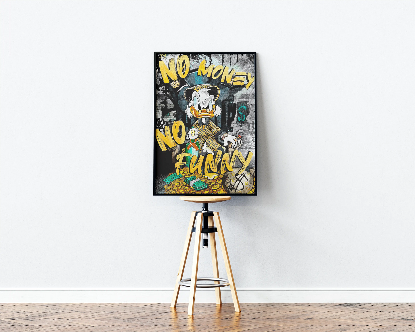 Donald No Money No Funny Luxury Poster