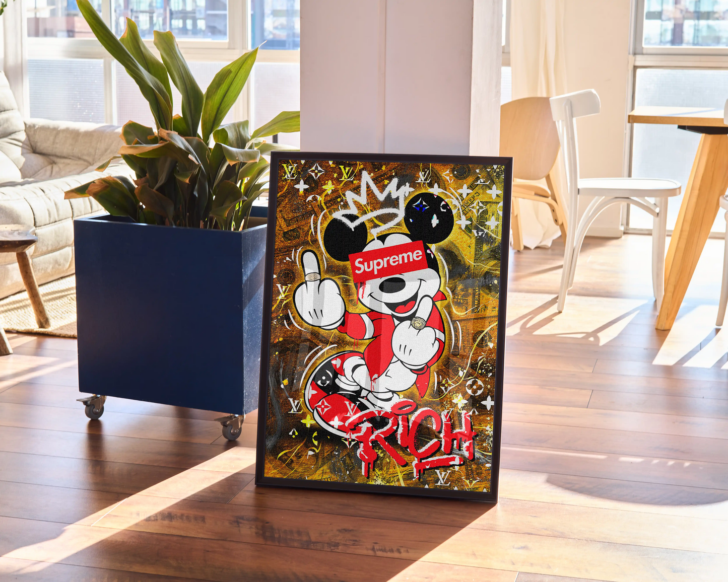 Mickey Supreme Rich Poster