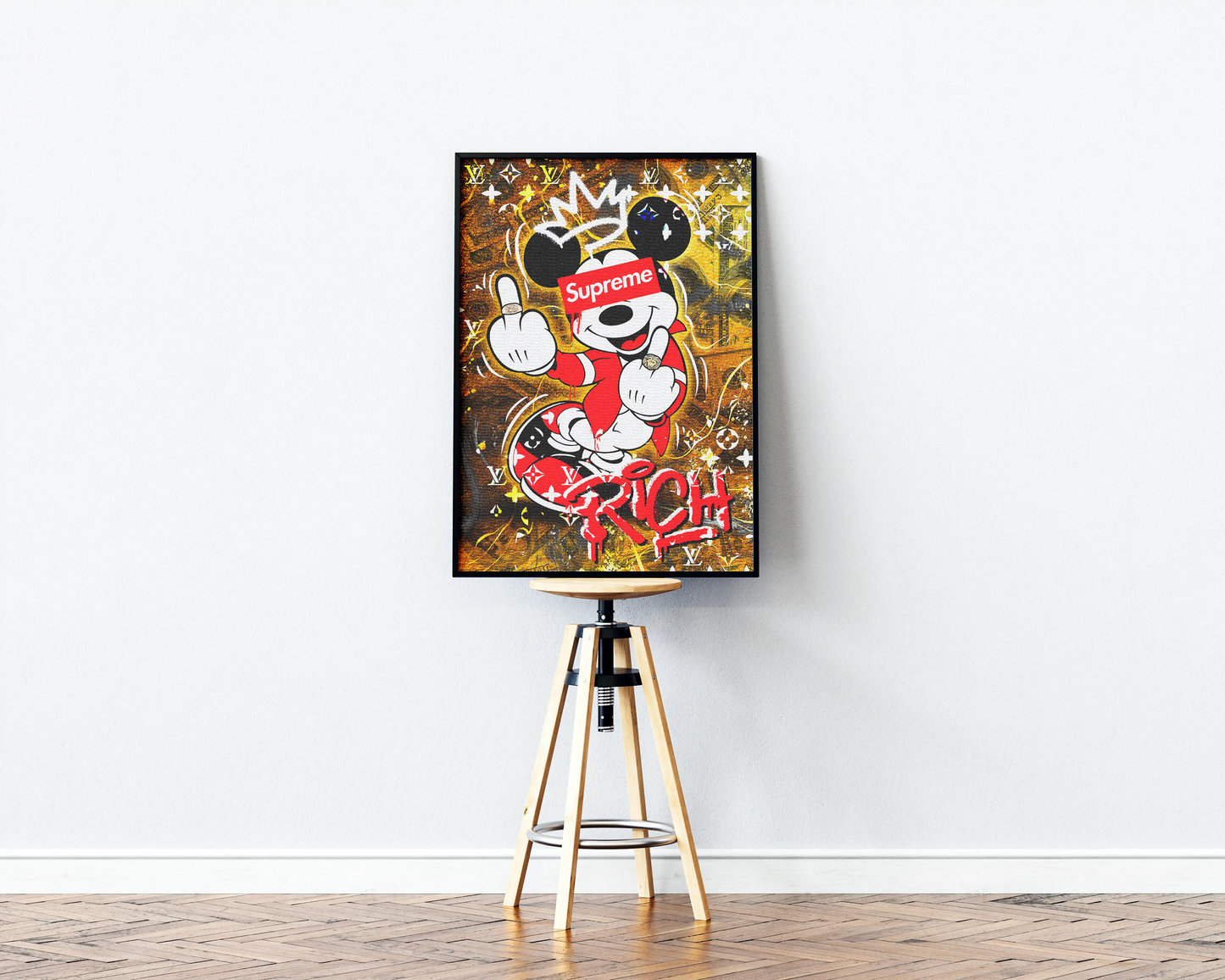 Mickey Supreme Rich Poster