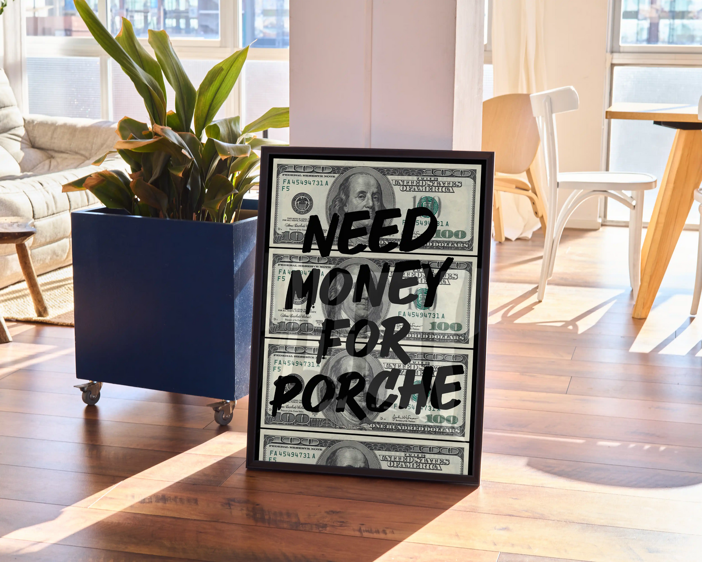 Need Money for Porsche Poster